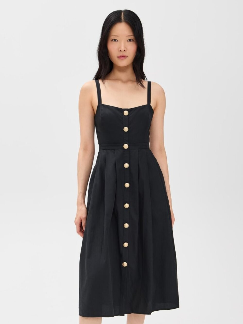 L'AGENCE Esmeralda Sleeveless Midi Dress